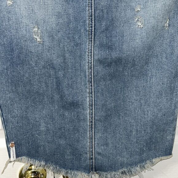 Revolve One Teaspoon Distressed Blue Denim Skirt(Size 26) - Picture 8 of 11